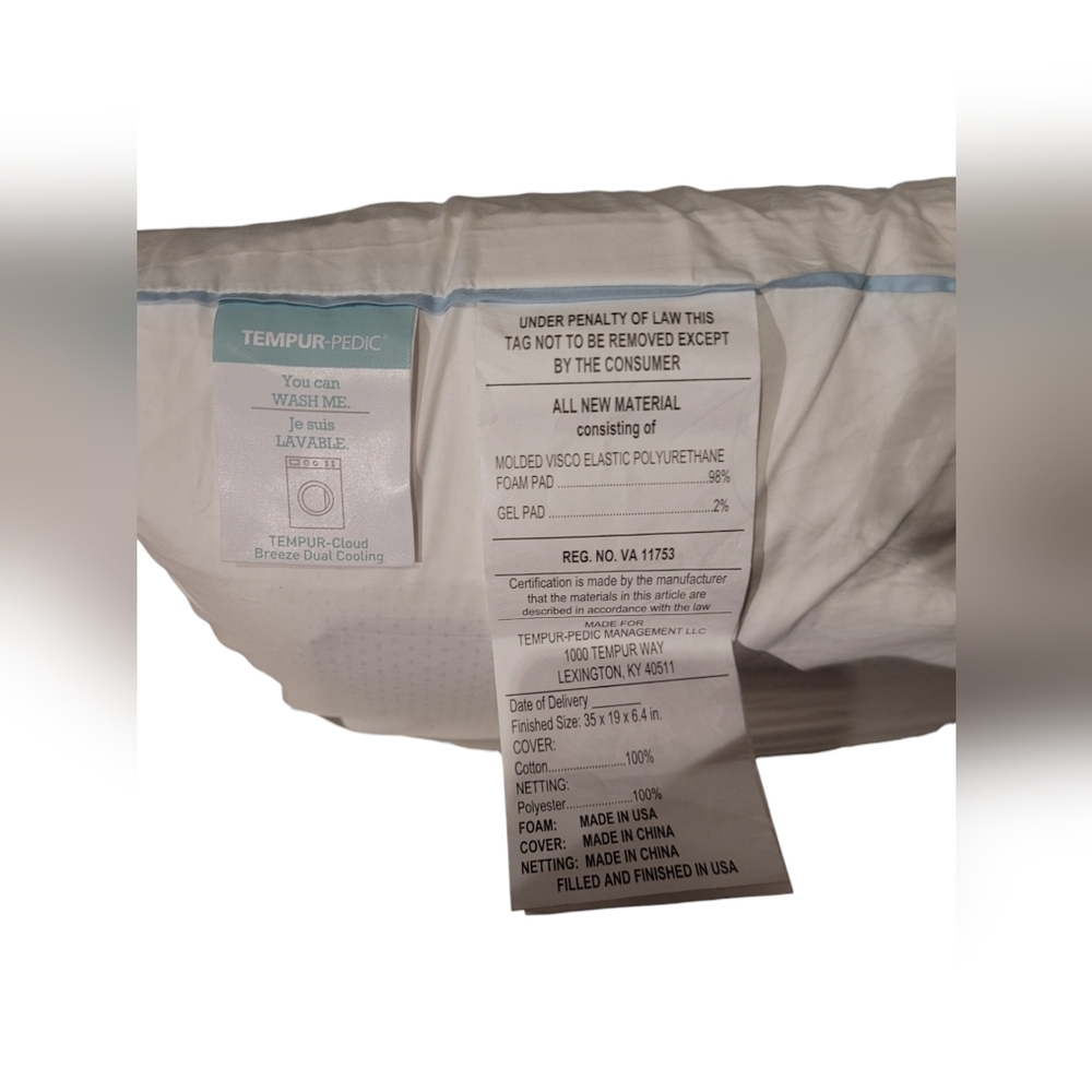 Tempur-Pedic TEMPUR-Cloud Dual Cooling Pillow, King (Pack of 1) - Picture 6 of 7